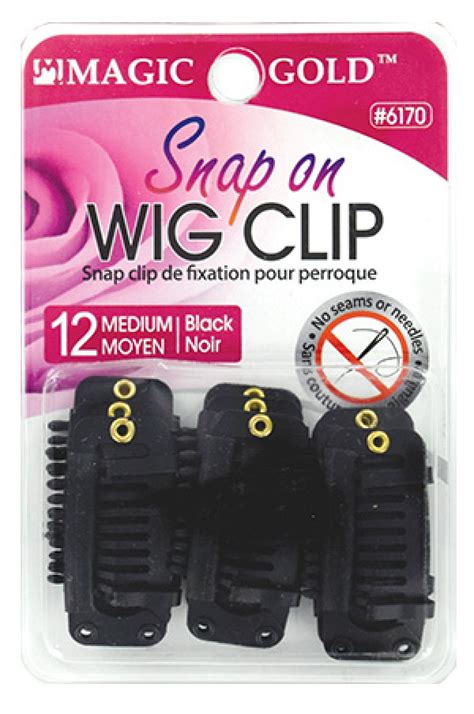 Elevate Your Wig Game with the Magic Gold Snap-On Wig Clip